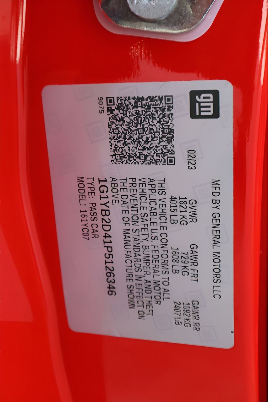 2023 Chevrolet Corvette Stingray 2LT