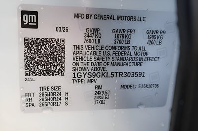 2026 Cadillac Escalade Platinum Sport