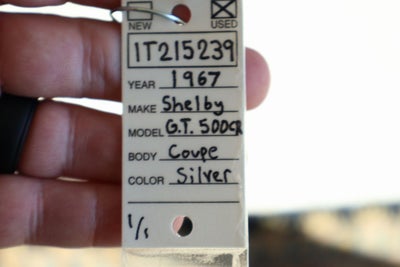 1967 Ford Mustang Shelby GT500CR