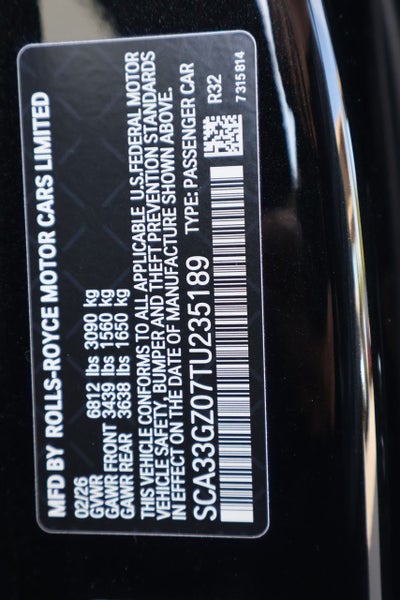 2026 Rolls-Royce Ghost Black Badge
