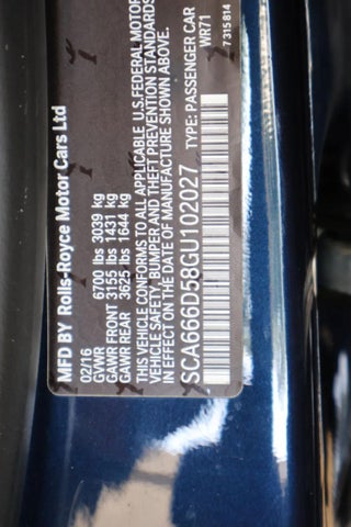 2016 Rolls-Royce Dawn 2dr Convertible