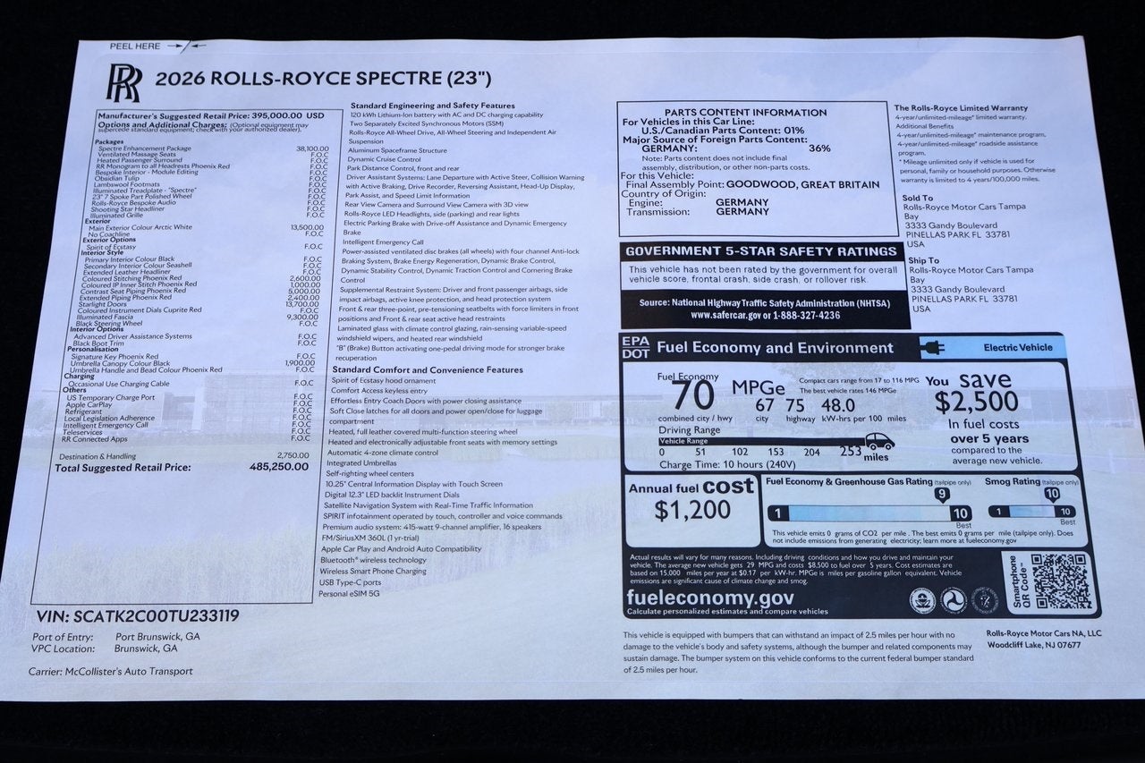2026 Rolls-Royce Spectre 