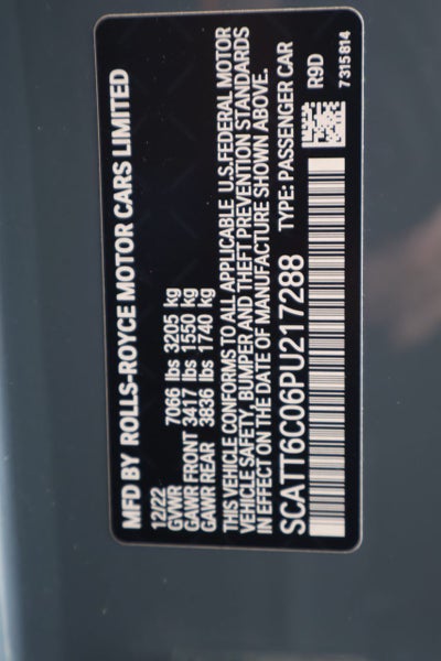 2023 Rolls-Royce Phantom Base