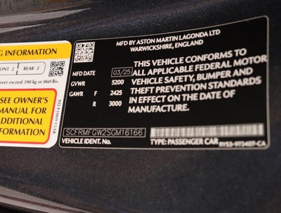 2025 Aston Martin DB12 Volante