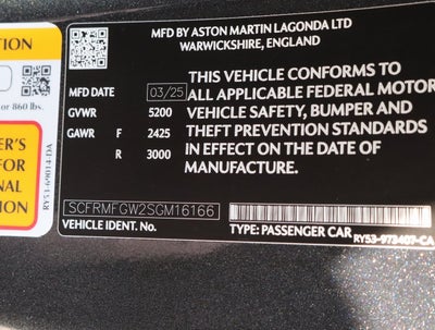 2025 Aston Martin DB12 Volante