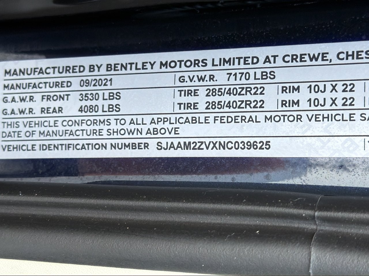2022 Bentley Bentayga Base
