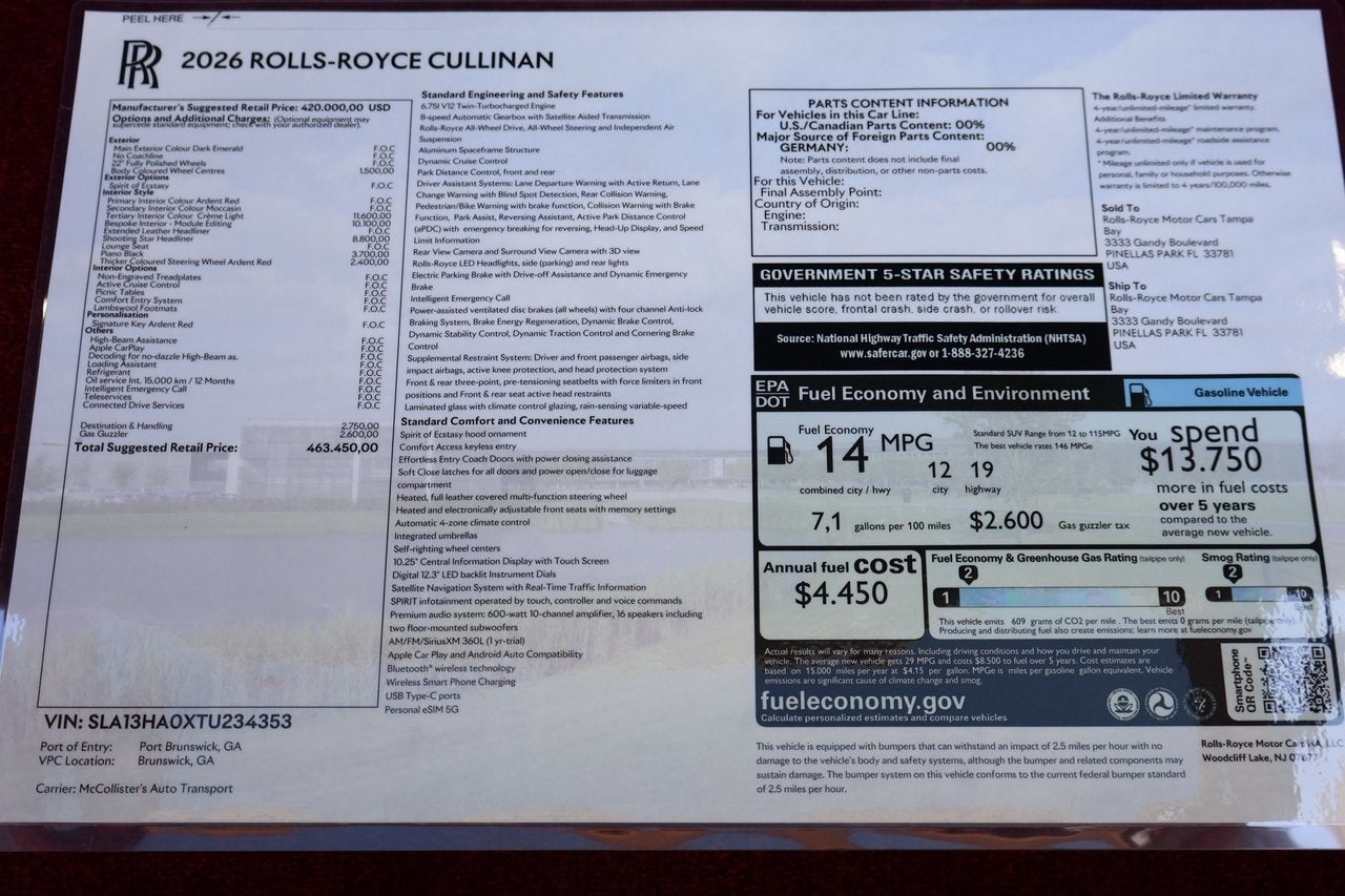 2026 Rolls-Royce Cullinan 