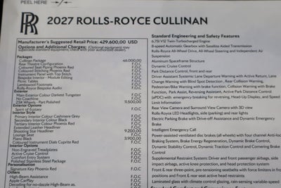 2027 Rolls-Royce Cullinan Sport Utility