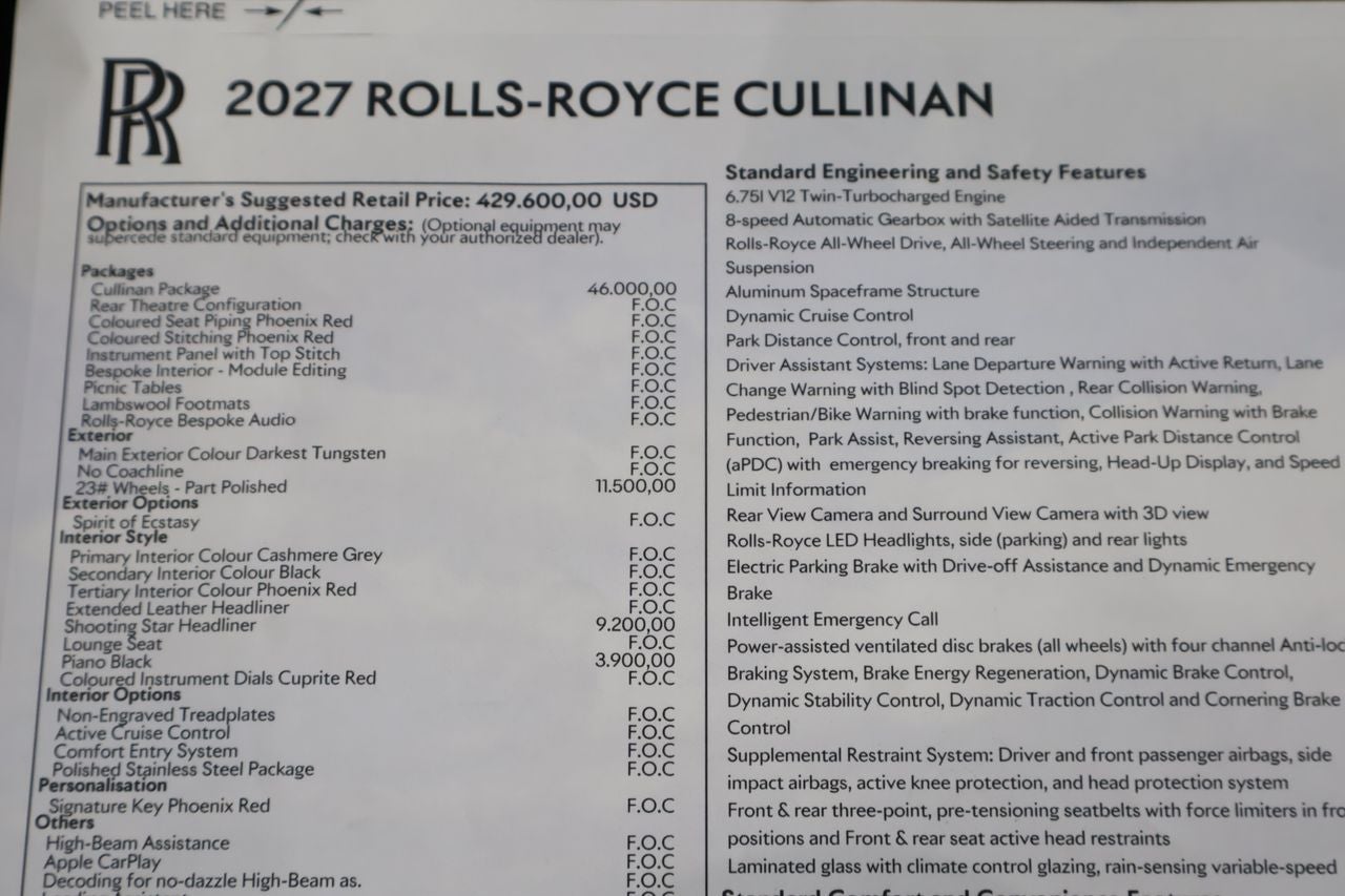 2027 Rolls-Royce Cullinan Sport Utility