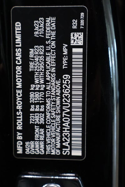2027 Rolls-Royce Cullinan Sport Utility