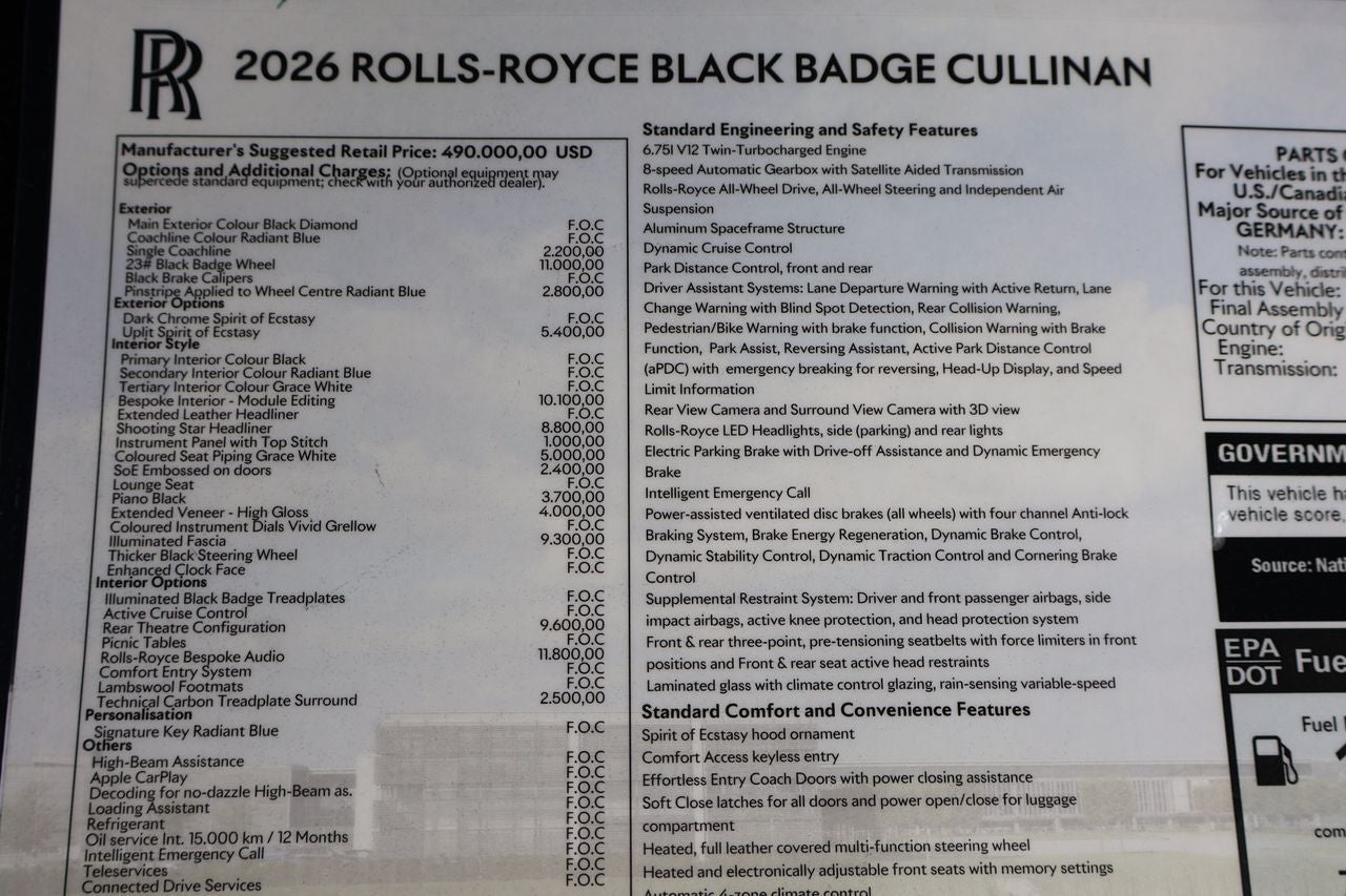 2026 Rolls-Royce Cullinan Black Badge