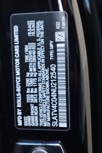 2022 Rolls-Royce Cullinan Base