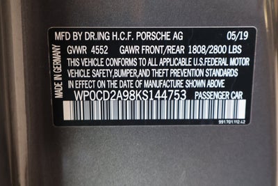 2019 Porsche 911 Turbo