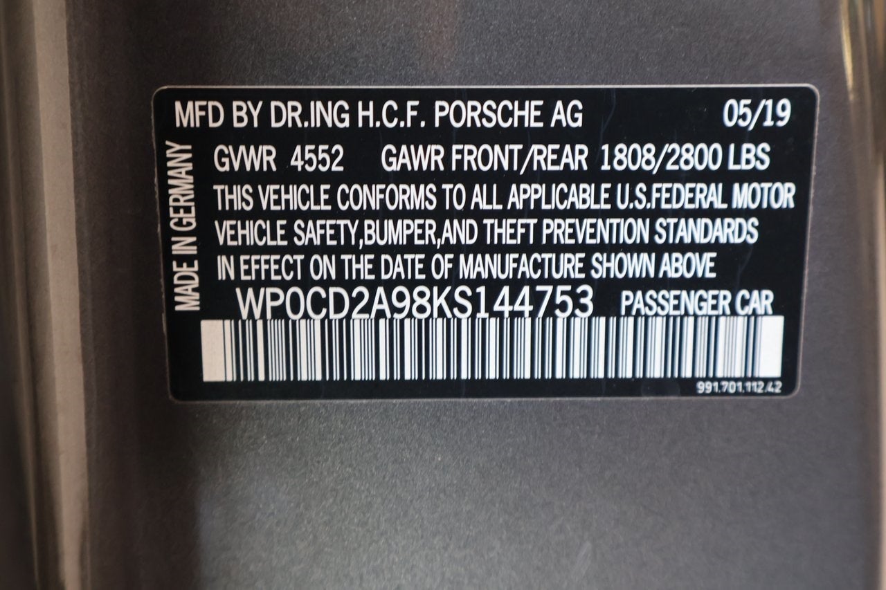 2019 Porsche 911 Turbo