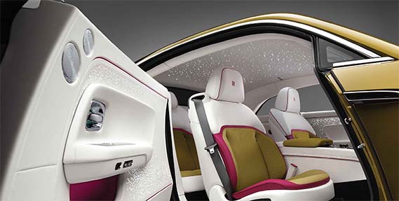 Interior view of rear seating