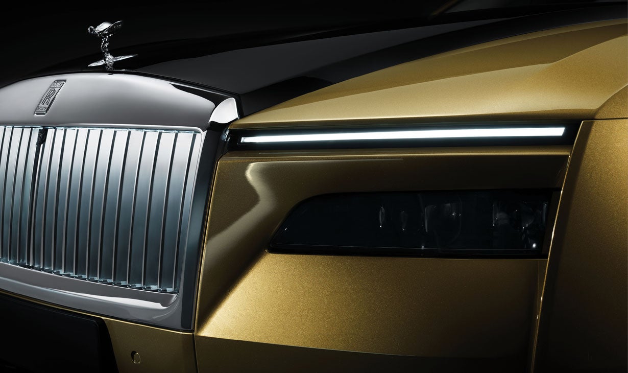 The Illuminated Grille is the widest ever fitted to a Rolls-Royce and embodies the presence of Spectre, the most aerodynamic Rolls-Royce yet.
