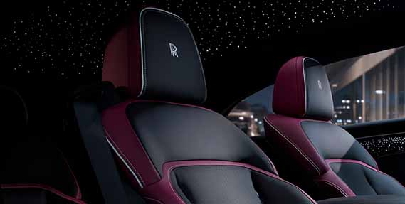 Seating with Rolls-Royce logo