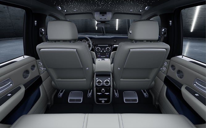 Front interior with fiber optic shooting star headliner